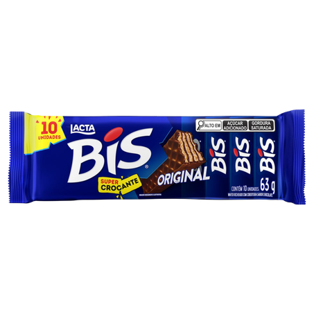 Wafer lacta bis ao leite 63g