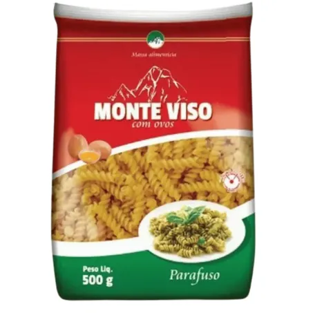 Massa Monte Viso 500g Parafuso C/Ovos