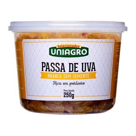Passa uva uniagro bca 180gr s semente