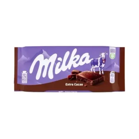 Chocolate barra milka 90g extra cacau