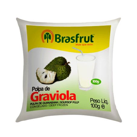 Polpa de fruta brasfrut 100g graviola