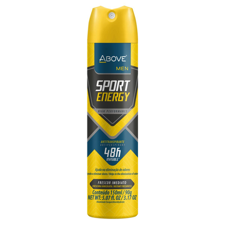 Desodorante Aerossol Above 90g - Men - Sport Energy