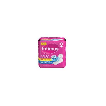 Absorvente intimus tripla suave com abas com 8un