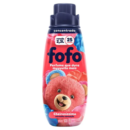 Amaciante concentrado vermelho sensação fofo 500ml