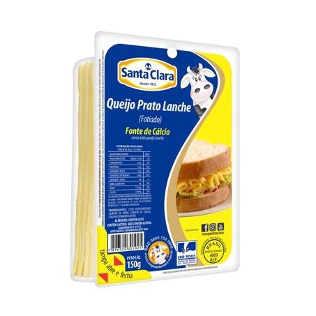 Queijo prato santa clara fat. 400g