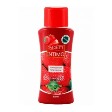SABONETE ÍNTIMO BELKIT MORANGO COM CHAMPAGNE 200ML