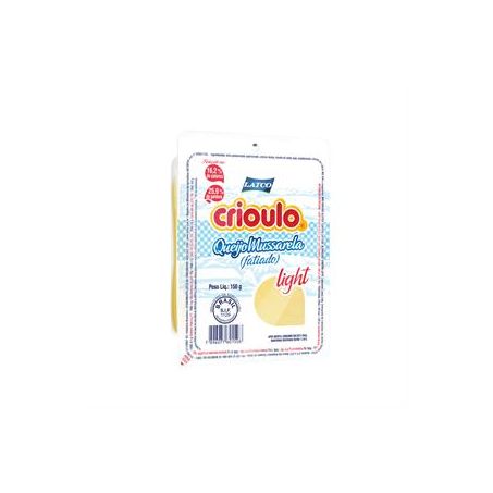 QUEIJO CRIOULO LIGHT FATIADO MUSSAREL 150G