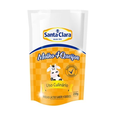 MOLHO SANTA CLARA 250G SACHE 4 QUEIJOS