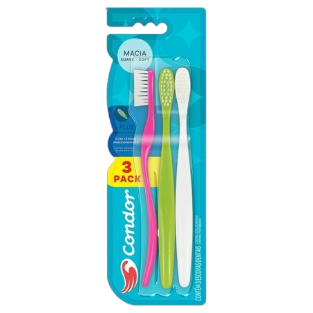 Escova Dental Condor Plus Macia Leve 3 Pague 2