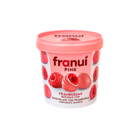Franui pink com choclate branco 150 gr