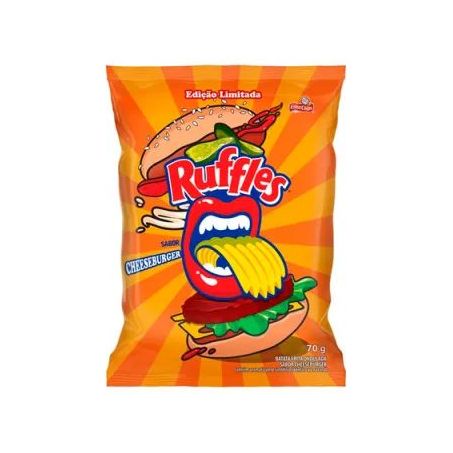 Batata e.chips ruflles 70gr hamburguer