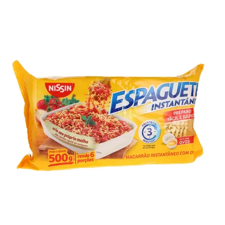 MASSA NISSIN ESPAGUETE C/OVOS T3 500G 360-35