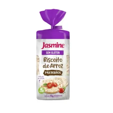 Biscoito arroz jasmine multigraos 90g