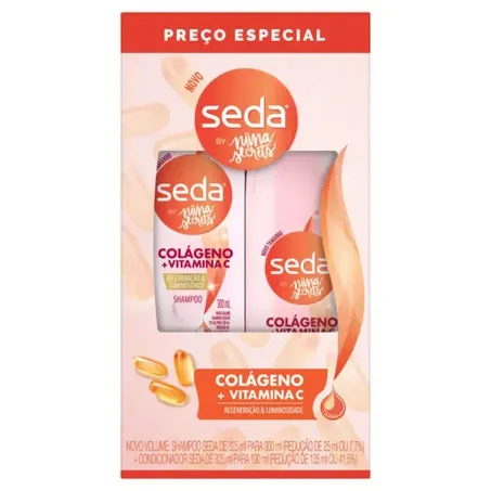 Kit seda sh 300ml+cond 190ml colageno +
