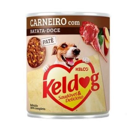 Alimento cães carne e batata keldog lata 280g
