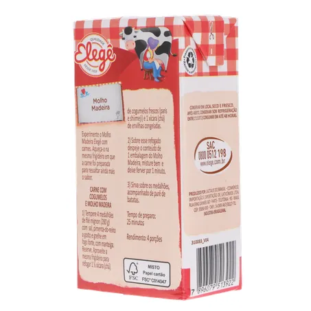 Molho Madeira ao Vinho Elegê Caixa 200gr 360-22