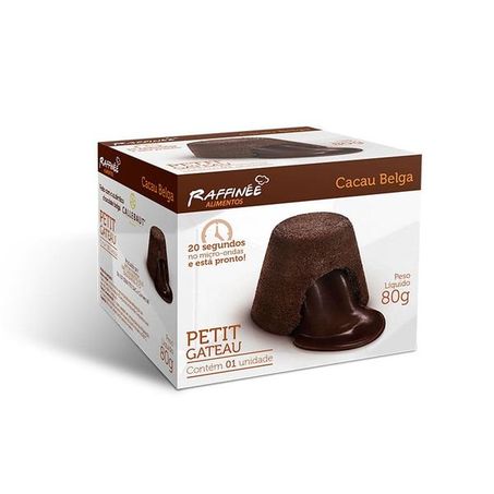Sobremesa Petit Gateau Raffinee 80g Cacau Belga