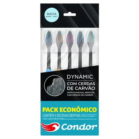 ESCOVA DENTAL CONDOR DYNAMIC MACIA PACK 5UN
