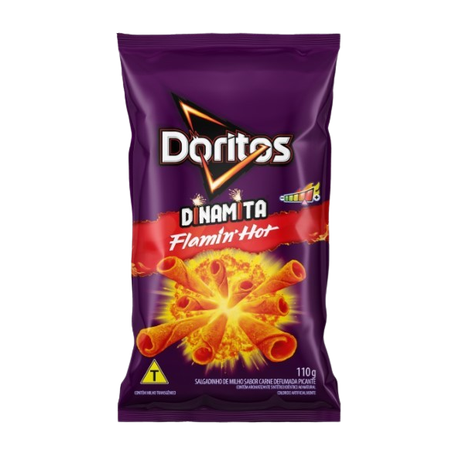 SALGADINHO ELMA CHIPS DORITOS DINAMITA FLAMIN HOT 110G