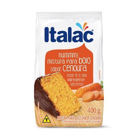 Mistura Para Bolo Italac Cenoura Embalagem 400G