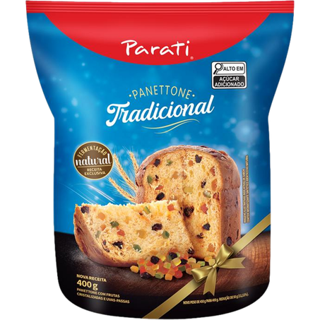 Panettone parati 400g trad frutas sachet