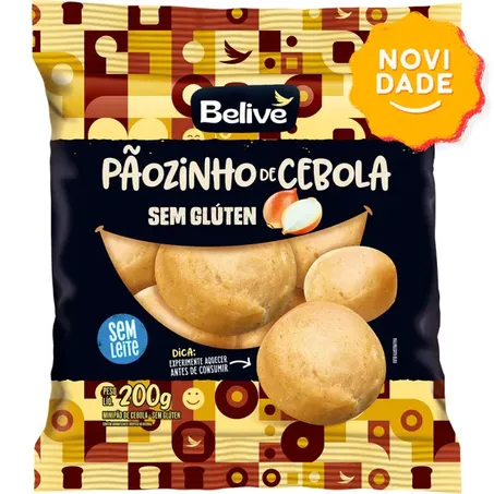 Pãozinho de Cebola sem Glúten 200 g - Belive