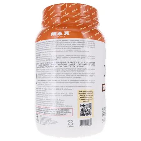 SUPLEMENTO WHEY PROTEIN MAX TITANIUM DR.PEANUT DOCE DE LEITE POTE 900G 360-25