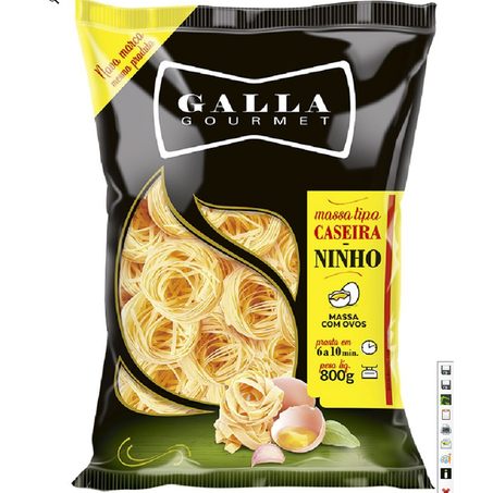MASSA CASEIRA GALLA GOURMET NINHO N.2 800G