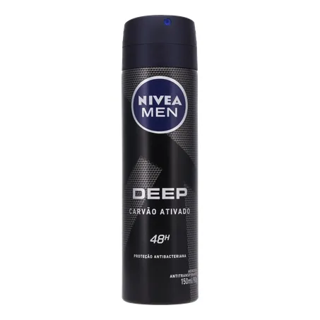 DESOD.NIVEA AERO 150ML DEEP CARVAO ATIVO MASC 360-0