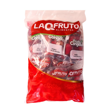 Fruta morango 10x100g cg laqfruto 1kg