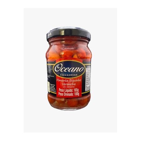 Pimenta Biquinho Oceano Vermelha Pote com 100G