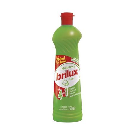 Limpador Multiuso Brilux Limão Embalagem 750ML