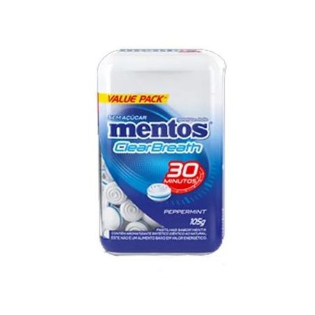 MENTOS CLERA BREATH 30MINT.150UN 105G PERPPERMINT 