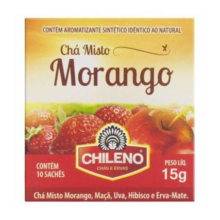 Chá de morango chileno caixa 15g