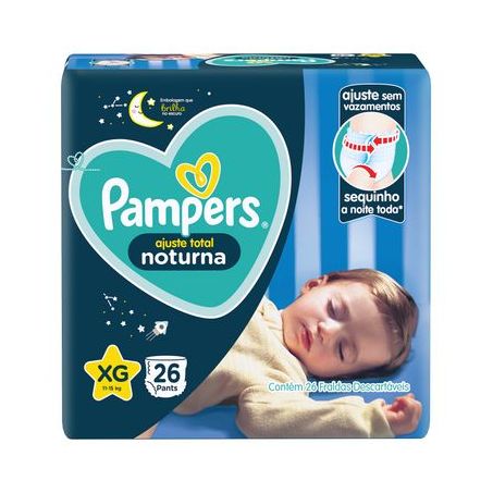 FRALDA PAMPERS PANTS NOTURNO XG C/26