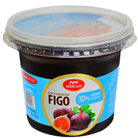 Doce fruta miriam 400g menos acucar figo
