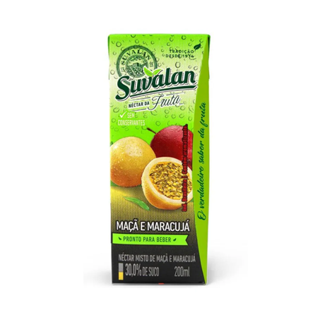 NÉCTAR SUVALAN MARACUJÁ/MAÇÃ TP 200ML