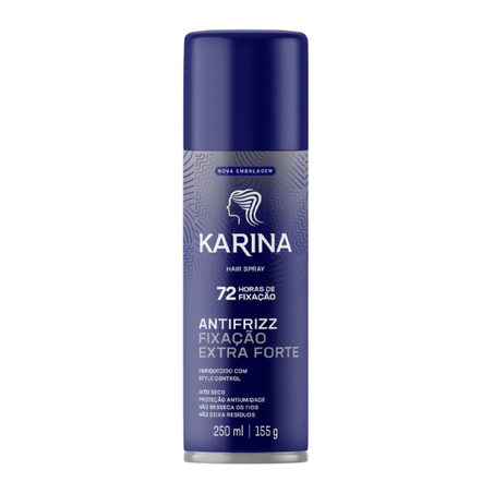 Fixador de cabelo karina extra forte 250ml