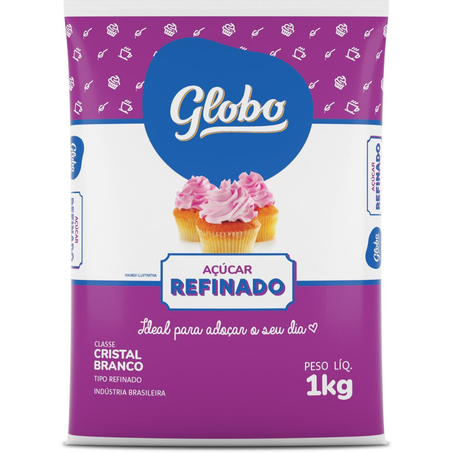 Açúcar Refinado Globo 1Kg