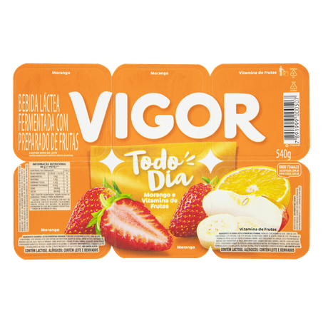 BEBIDA LACTEA VIGOR BJ C/6 540G VITAMINADO