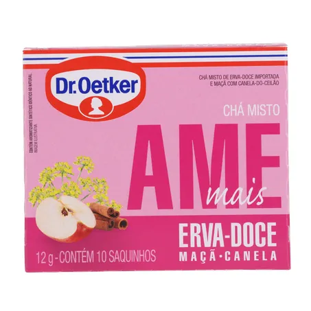 CHÁ DR. OETKER AME MAIS C/10 UNIDADES
