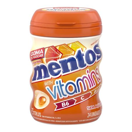 CHICLE MENTOS PURE 48G VITAMINAS