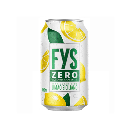 REFRIGERANTE FYS LIMÃO SICILIANO ZERO 350ML