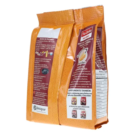 MISTURA BOLO TIO JOÃO LARANJA 270G 360-21
