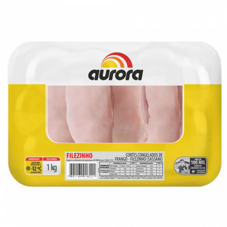 Filezinho peito sassami bandeja aurora kg - congelado