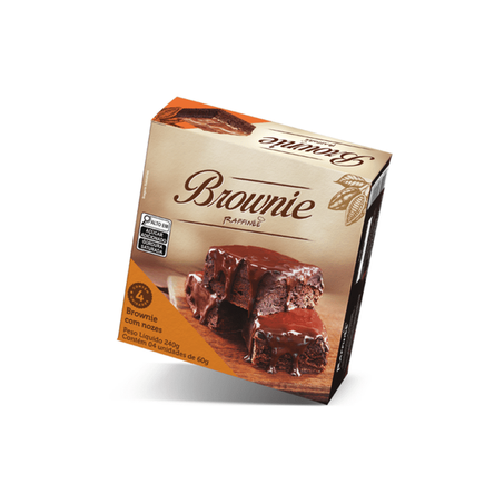 Brownie 240g Raffinee Com Nozes