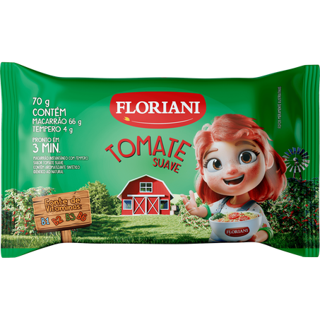 Macarrao Instantaneo Floriani 70g Infantil Tomate
