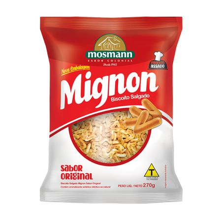 BISCOITO MOSMANN MIGNON SABOR ORIGINAL 270G