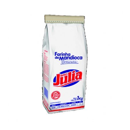 Farinha de mandioca branca dona julia 1kg