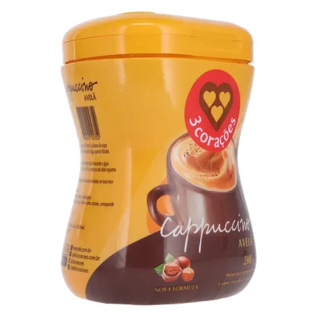 Cappuccino 3 Corações Avelã Pt 200g 360-31
